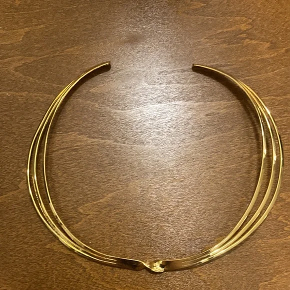 Gold Tone Choker Necklace - Picture 6 of 6
